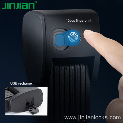 IP67 Fingerprint Folding Lock For Bike Motorcycle